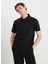 Siyah Erkek Regular Fit Polo T-Shirt W2510720001 2