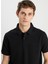 Siyah Erkek Regular Fit Polo T-Shirt W2510720001 3