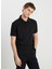 Siyah Erkek Regular Fit Polo T-Shirt W2510720001 4