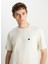 Bisiklet Yaka Kırık Beyaz Erkek T-Shirt MW7NM20387742L Relaxed Fit Small 1
