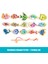 Montessori Ahşap Manyetik Balıkçılık ı Karikatürü Marine Yaşam Biliş Balık Oyunları Eğitimi Ebeveyn-Çocuk Interactive 15 Pcs (Yurt Dışından) 1