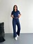 Osy Modal Yumuşak Dokulu Kumaş Kısa Kollu Yakalı Tshirt Pantalon Ikili Takım 4