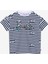 Desenli Ekru - Lacivert Kız Çocuk T-Shirt BRB5SG-TST6002 1