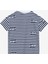 Desenli Ekru - Lacivert Kız Çocuk T-Shirt BRB5SG-TST6002 2