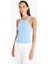 Slim Fit Dar Kesim Halter Yaka Fitilli Kaşkorse Atlet E2176AX25SP 3