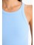Slim Fit Dar Kesim Halter Yaka Fitilli Kaşkorse Atlet E2176AX25SP 5