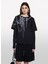 Bisiklet Yaka Siyah Kadın T-Shirt 3096L106T 2