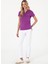 Polo Yaka Açık Mor Kadın T-Shirt GTP-IY025 4