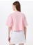 Bisiklet Yaka Baskılı Pembe Kadın T-Shirt J5SL-TST7020 4