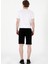Siyah Lastikli Bel Regular Fit Erkek Sweat Şort Marko 4