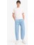 %100 Pamuk Relaxed Slouchy Fit Rahat Kesim Düz Paça Jean Pantolon E2906AX25SP 2