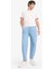 %100 Pamuk Relaxed Slouchy Fit Rahat Kesim Düz Paça Jean Pantolon E2906AX25SP 4