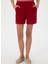 Lastikli Bel Relaxed Bordo Kadın Şort Susane 2