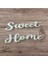 5 Adet Sweet Home Ahşap Yazı 3 mm Ham Mdf 20 x 10 cm 1