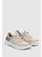 Bej Deri Kadın Sneaker 2