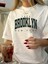 Baskılı Oversize Bisiklet Yaka Tshirt 1