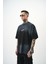 Erkek But Damn Nakışlı Oversize T-Shirt Siyah 3