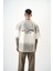 Erkek But Damn Nakışlı Oversize T-Shirt Ekru 1