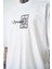 Erkek Expectation Nakışlı Oversize T-Shirt Beyaz 4