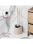 SB-776 Silikon Wc Tuvalet Banyo Fırçası Klozet Fırçası Krem 1