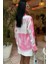 Pembe Geçişli Saten Gömlek 3439 4