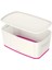 Eser 52191023 A5 Mybox Kapaklı Küçük Saklama Kutusu, Beyaz/metalik Pembe Drk 1107872 1