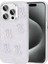 Apple iPhone 15 Pro Kılıf Kabartma Figürlü Parlak Rntc Eralli Silikon Kapak-Ayı 1