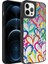 Apple iPhone 12 Pro Kılıf Aynalı Desenli Kamera Korumalı Parlak Rntc Mirror Kapak-Kalp 1