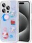 Apple iPhone 15 Pro Max Kılıf Kabartma Figürlü Parlak Rntc Minimini Silikon Kapak-Mor 1