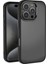 Apple iPhone 16 Pro Kılıf Karbon Fiber Görünümlü Parlak Kamera Çerçeveli Rntc Venus Kapak-Siyah 1