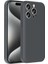 Apple iPhone 15 Pro Kılıf Kamera Korumalı Kartlık Hazneli Rntc Vitra Kapak - Gri 1