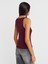 21048 Halter Yaka Top-Bordo 2