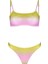 4636 Sarı Pembe Simli Bikini Takımı 4