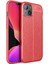 Apple iPhone 13 Mini Kılıf Rntc Niss Silikon Kapak-Kırmızı 1