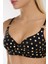 5605 Gold Puantiyeli Siyah Toparlayıcı Bikini Takımı 2