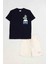 Sea La Vıe Baskılı Kısa Kollu Bisiklet Yaka Erkek Çocuk T-Shirt ve Cepli Şort Takımı 1