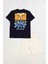 Sea La Vıe Baskılı Kısa Kollu Bisiklet Yaka Erkek Çocuk T-Shirt ve Cepli Şort Takımı 2