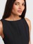 50856 Kayık Yaka Peplum Bluz-Siyah 3