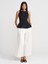 50856 Kayık Yaka Peplum Bluz-Siyah 4