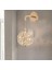 Luxury Exclusive Crystal LED Aplik Kristal Taşlı Aplik Gold Sarı Kademeli 3 Renk 1