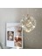 Luxury Exclusive Crystal LED Aplik Kristal Taşlı Aplik Gold Sarı Kademeli 3 Renk 4