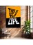 This Is Not A Test This Is Life - Kontrast Renkli Motivasyon Kanvas Tablo 1