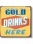 Cold Drinks Here - Retro Yazı Tasarımı Kanvas Tablo 2