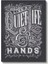 Live A Quiet Life Work With Your Hands - Tebeşir Yazı Tasarımı Kanvas Tablo 2