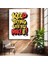 Keep Trying Until You Make It - Komik Stil Motivasyon Kanvas Tablo 1