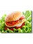 Lezzetli Hamburger - Taze Sebzeli Fast Food Kanvas Tablo 2