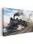 Buharlı Lokomotif 40 - Duman Püskürten Klasik Tren Kanvas Tablo 3