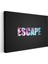 Escape - Holografik Efektli Tipografi Kanvas Tablo 3