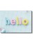 Hello - Pastel Renkli Şişme Harfler Kanvas Tablo 2
