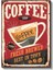 Coffee Shop - Vintage Kahve Reklamı Kanvas Tablo 2
